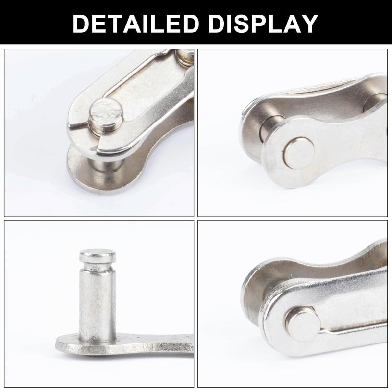 psler Bike Chain Master Link - Single Speed Bicycle Chain Link Missing Link Connectors Bike Chain Repair Accessories 10 Pieces Silver - Image 5